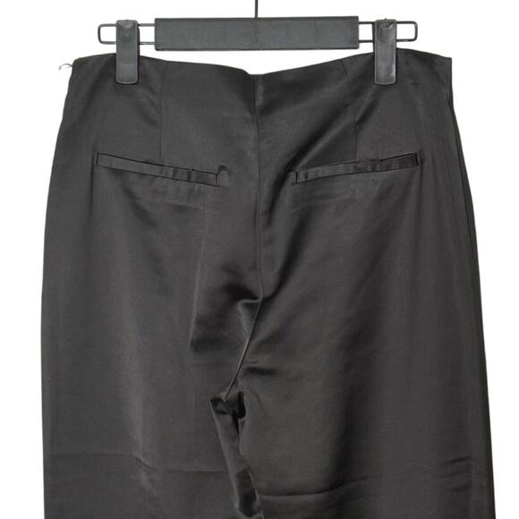 NWT Jason Wu Satin Wide Leg Pant in Black Size 4 - Picture 13 of 13